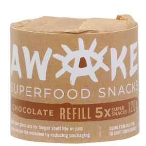 AWAKE SUPERFOOD SNACK CHOCOLATE EACH PACK OF FIVE SINGLES